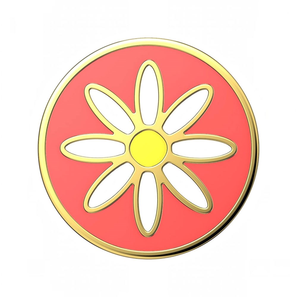POPSOCKETS PopGrip Avtagbart Grep med Stativfunksjon - Daisy Coral