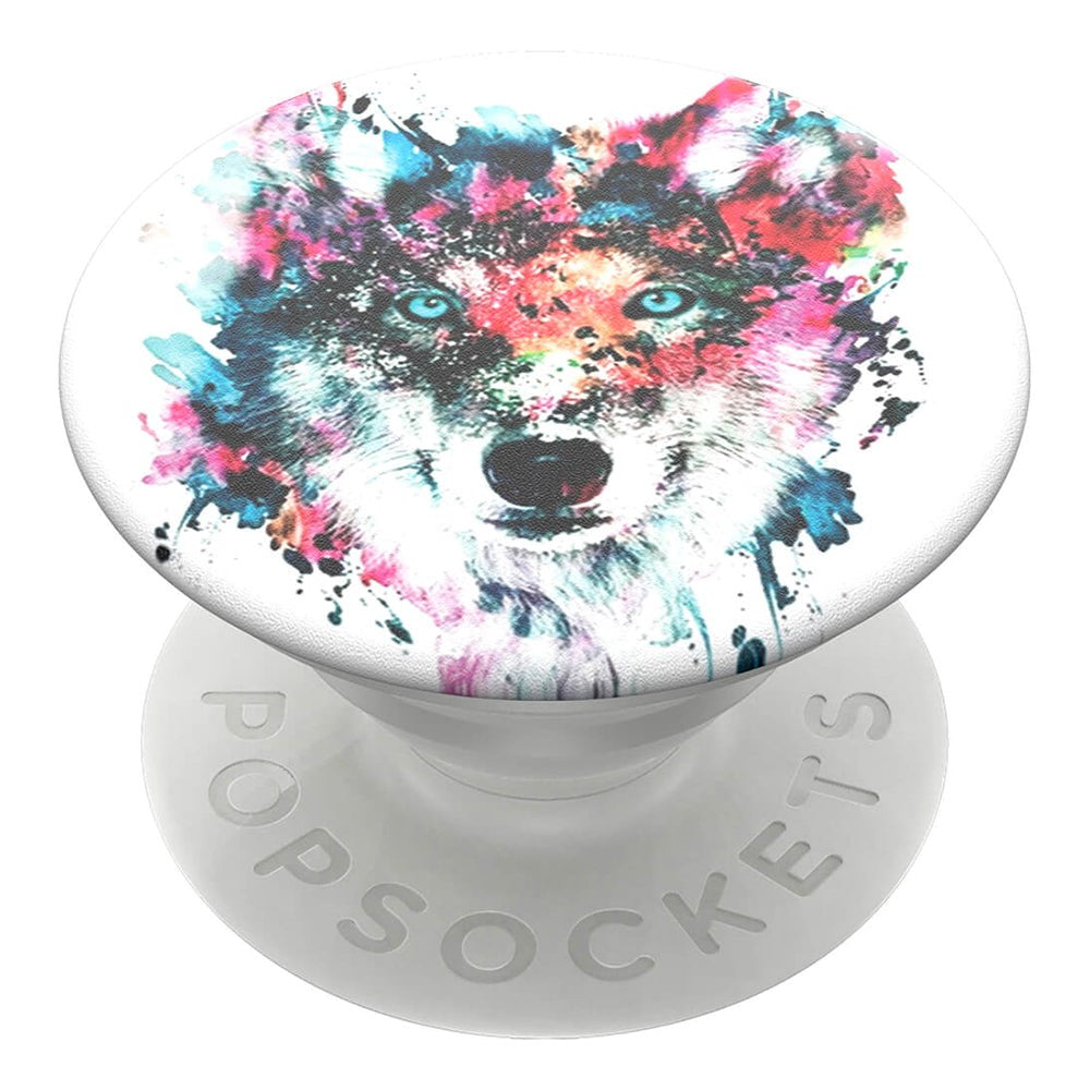 POPSOCKETS PopGrip Wolf Avtagbart Grep med . Stativfunksjon