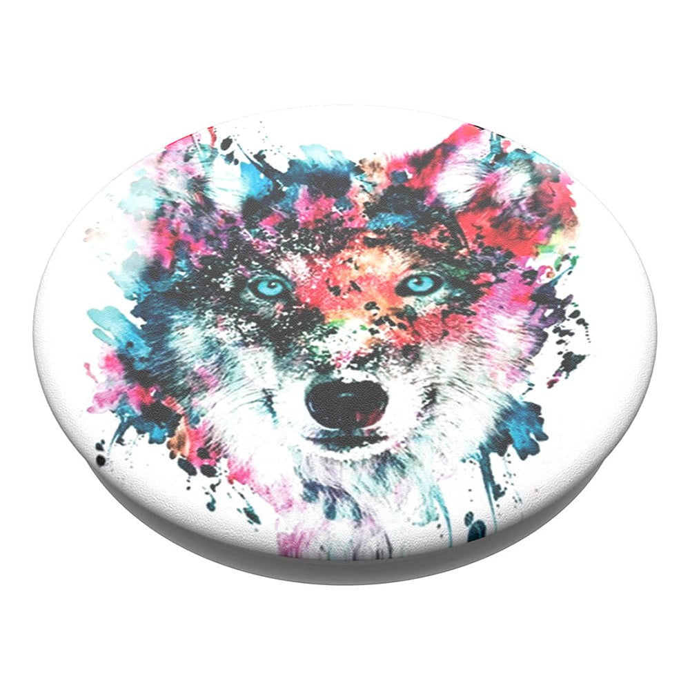 POPSOCKETS PopGrip Wolf Avtagbart Grep med . Stativfunksjon