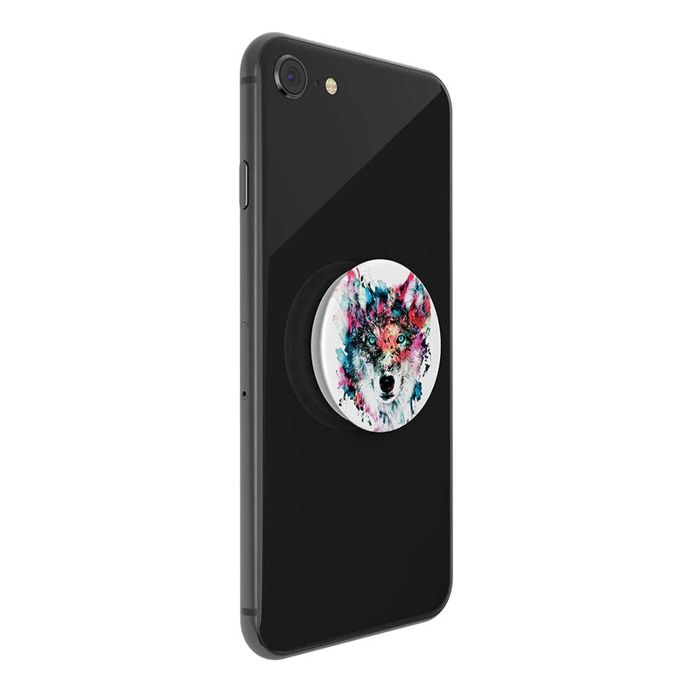 POPSOCKETS PopGrip Wolf Avtagbart Grep med . Stativfunksjon