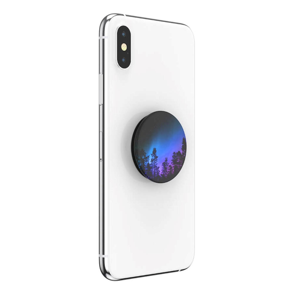 POPSOCKETS PopGrip Aurora Woods Avtagbart Grep med . Stativfunksjon