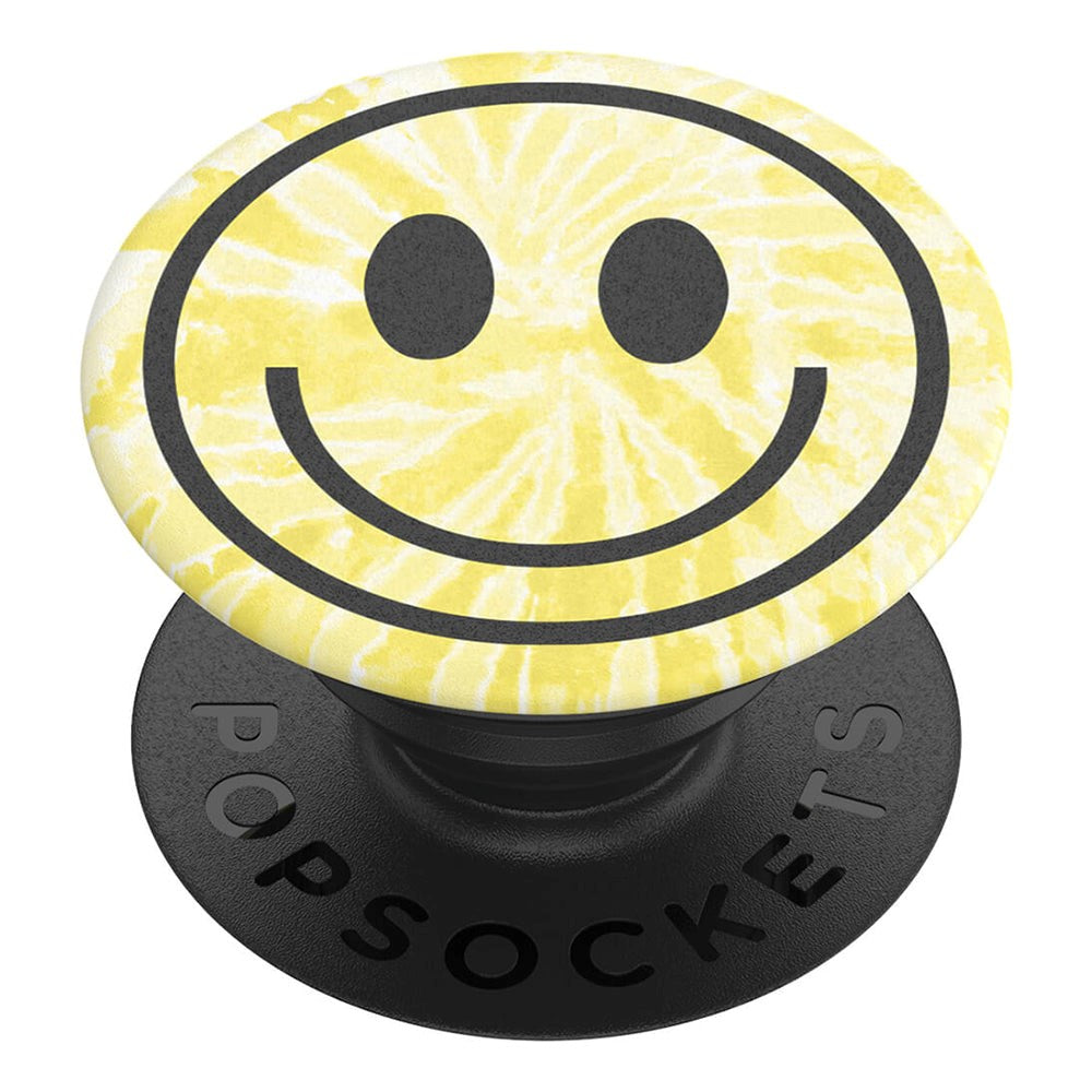 POPSOCKETS PopGrip Tie Dye Smiley Avtagbart Grep med . Stativfunksjon