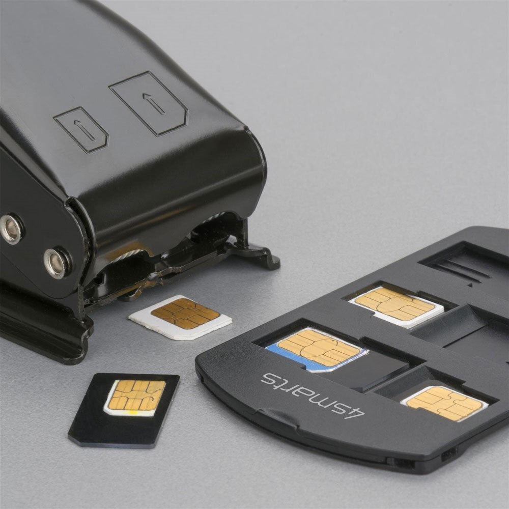 4smarts SIM Adapter Sett - 3 stk - Svart