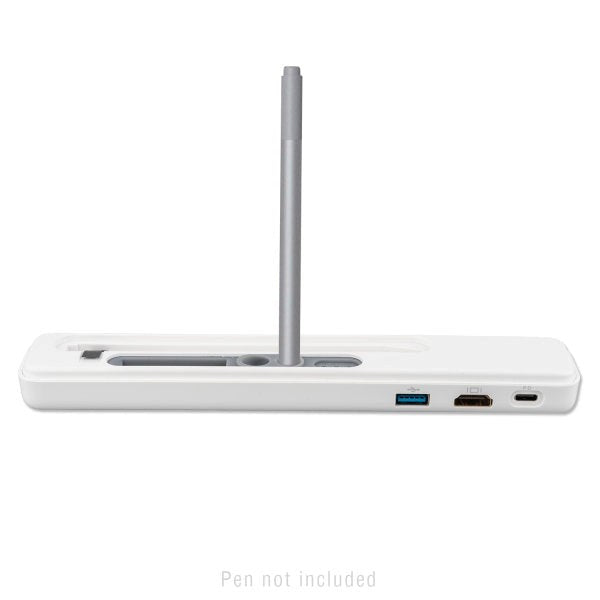 4smarts Active 4in1 USB-Hub m. Microsoft Surface Pen Holder - Hvit