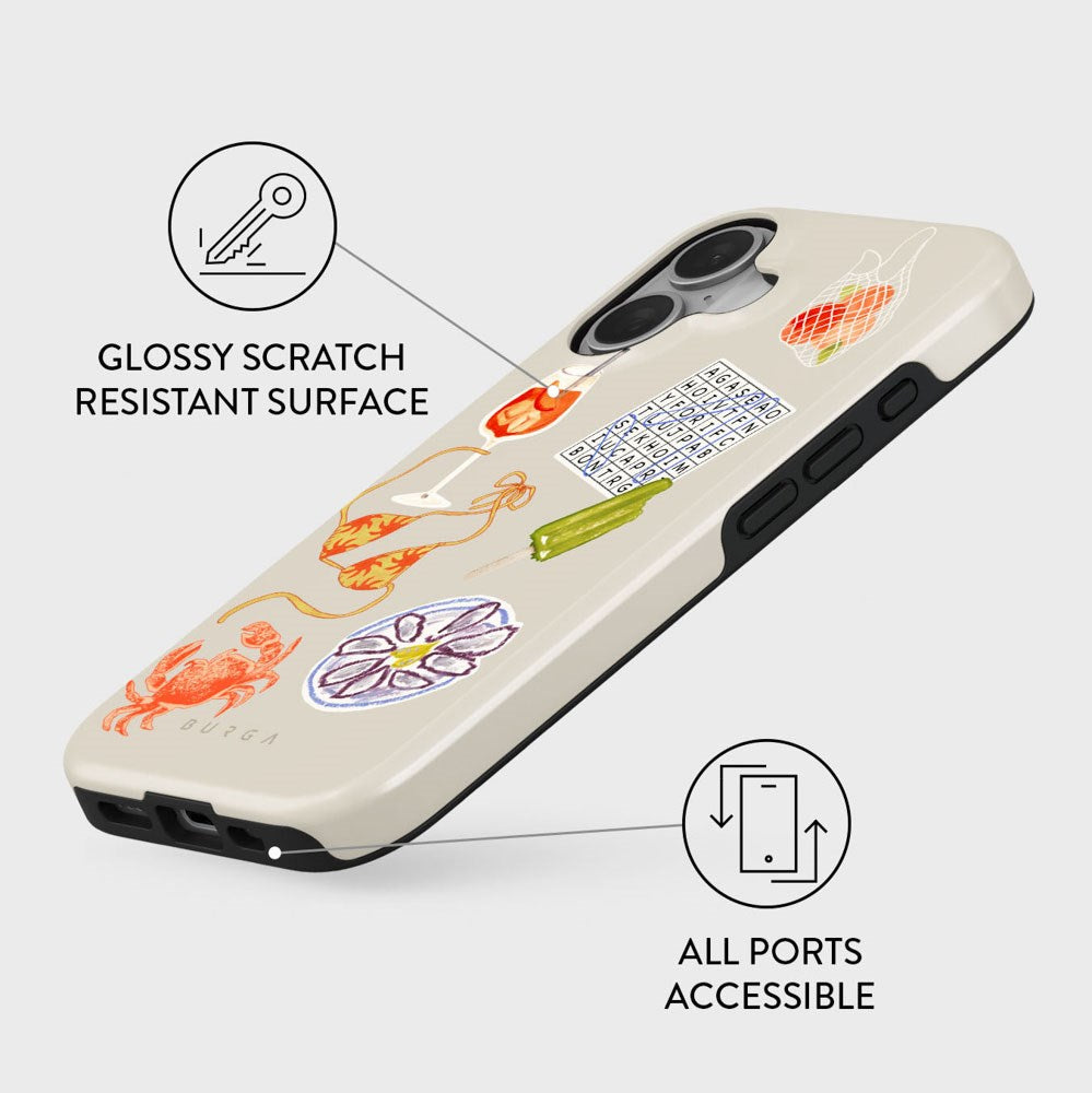 Burga iPhone 16 Tough Fashion Deksel - Seaside Muse