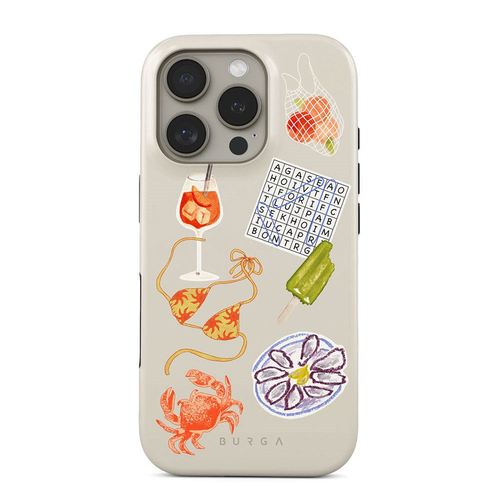 Burga iPhone 16 Pro Tough Fashion Deksel - Seaside Muse