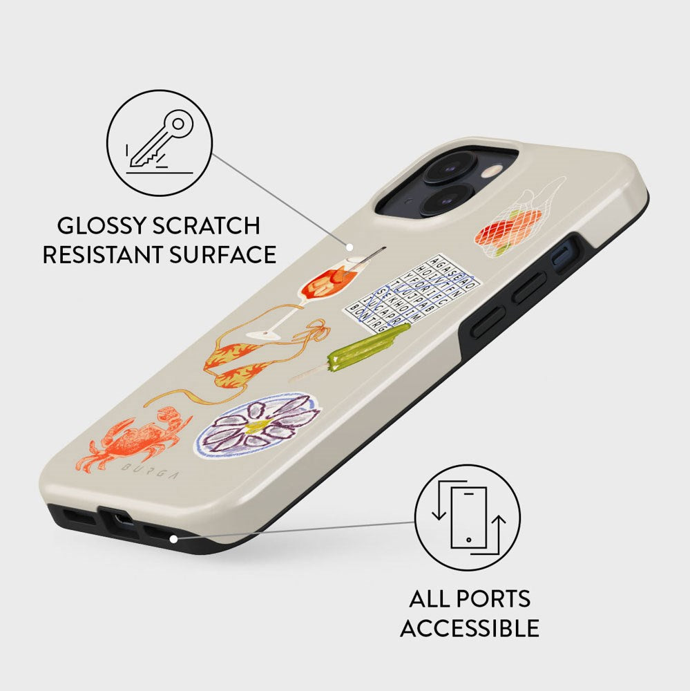 Burga iPhone 15 Tough Fashion Deksel - Seaside Muse