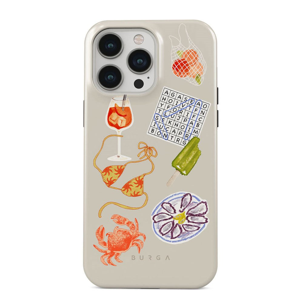 Burga iPhone 14 Pro Tough Fashion Deksel - Seaside Muse