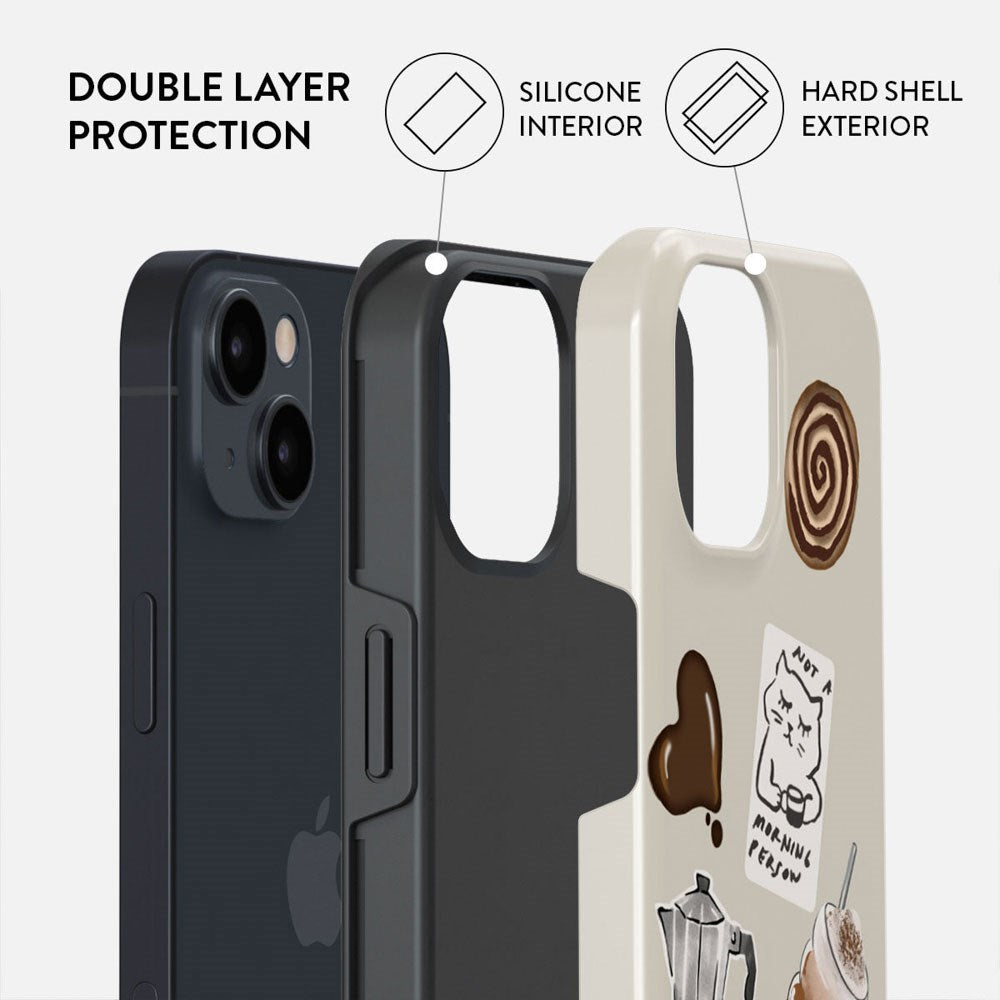 Burga iPhone 15 Tough Fashion Deksel - Oat Milk Please