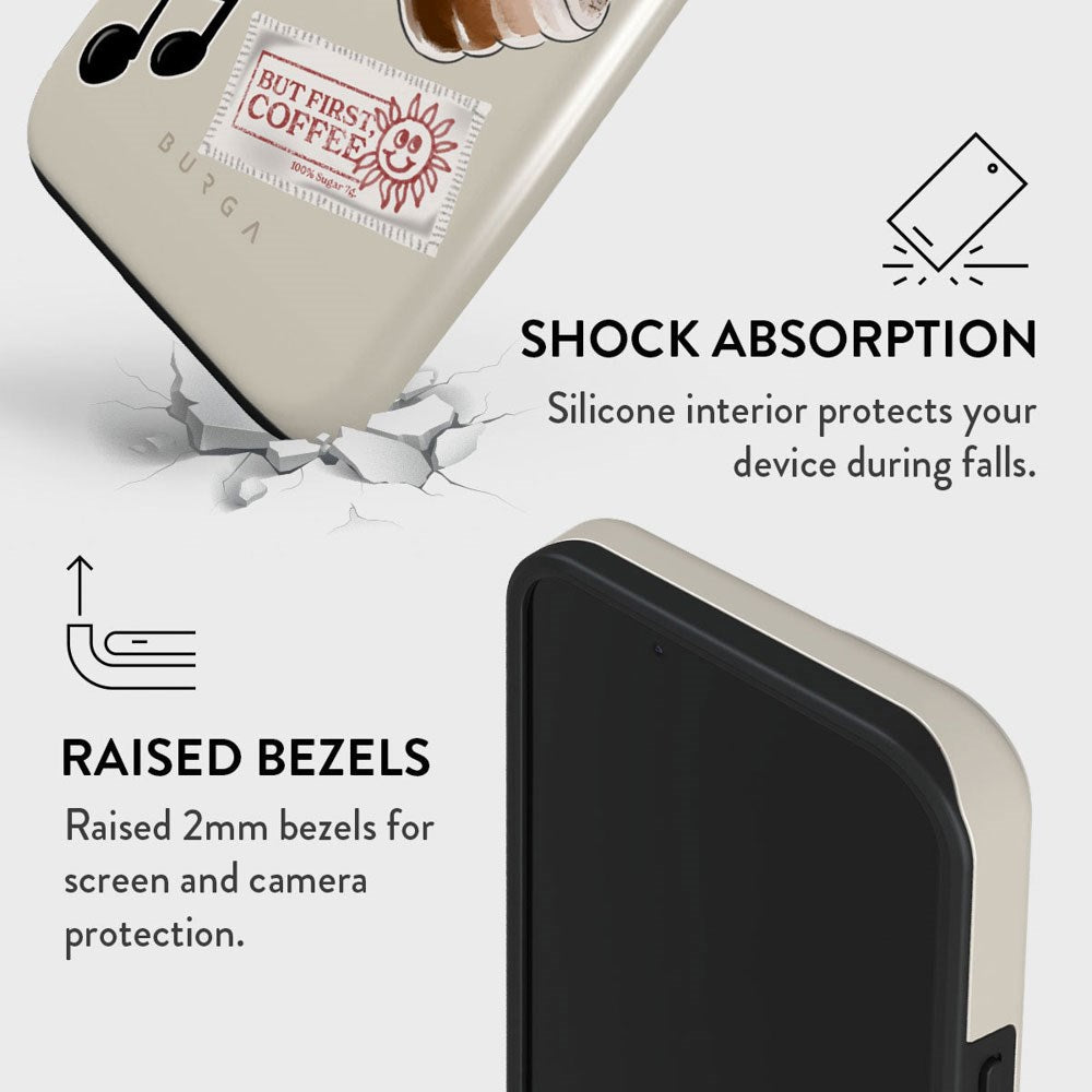 Burga iPhone 15 Tough Fashion Deksel - Oat Milk Please