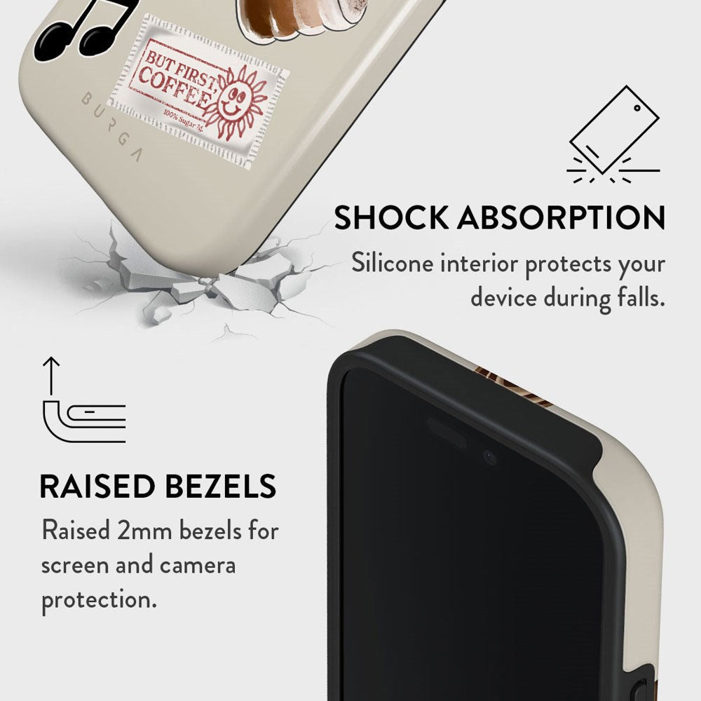 Burga iPhone 16 Pro Tough Fashion Deksel - Oat Milk Please
