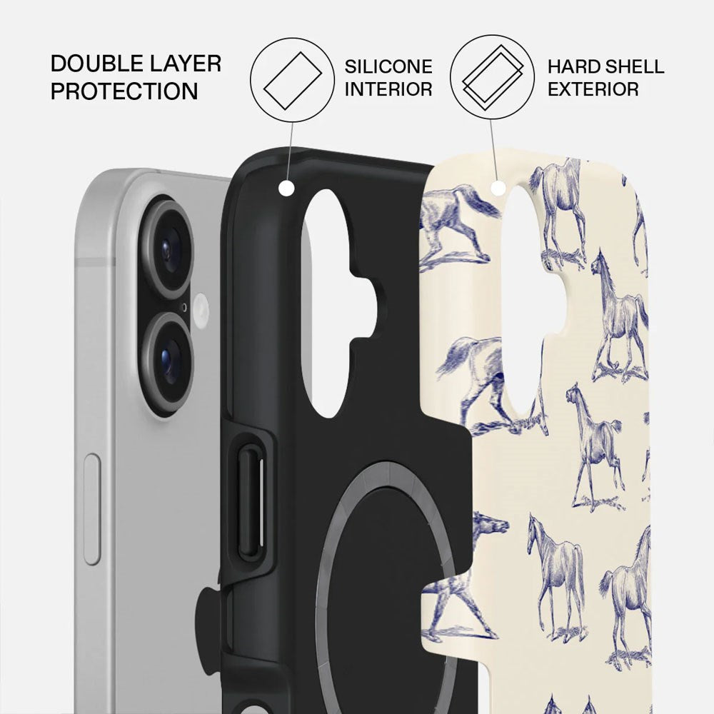 Burga iPhone 17 Tough Fashion Deksel - MagSafe Kompatibel - Derby Race