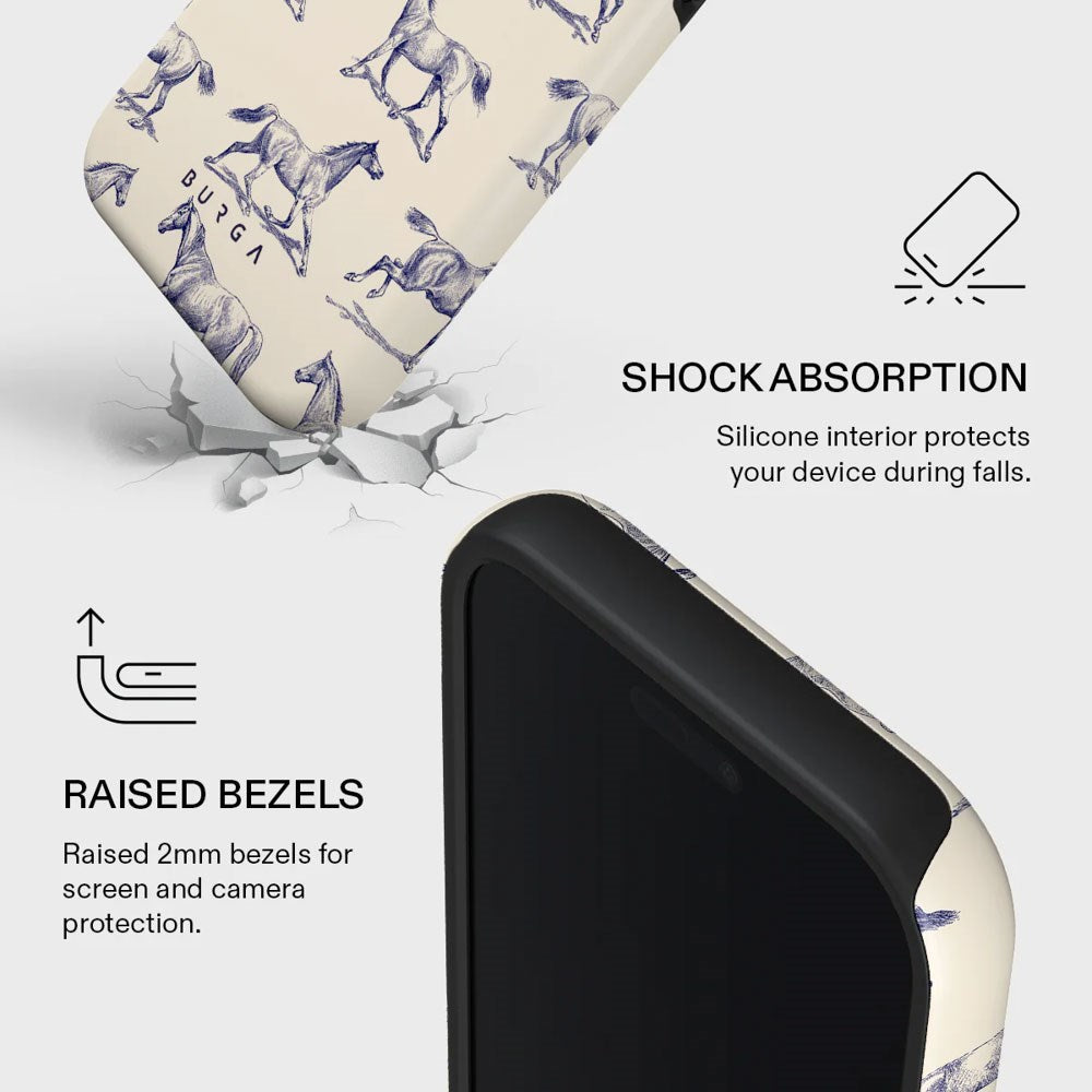 Burga iPhone 17 Pro Tough Fashion Deksel - MagSafe Kompatibel - Derby Race