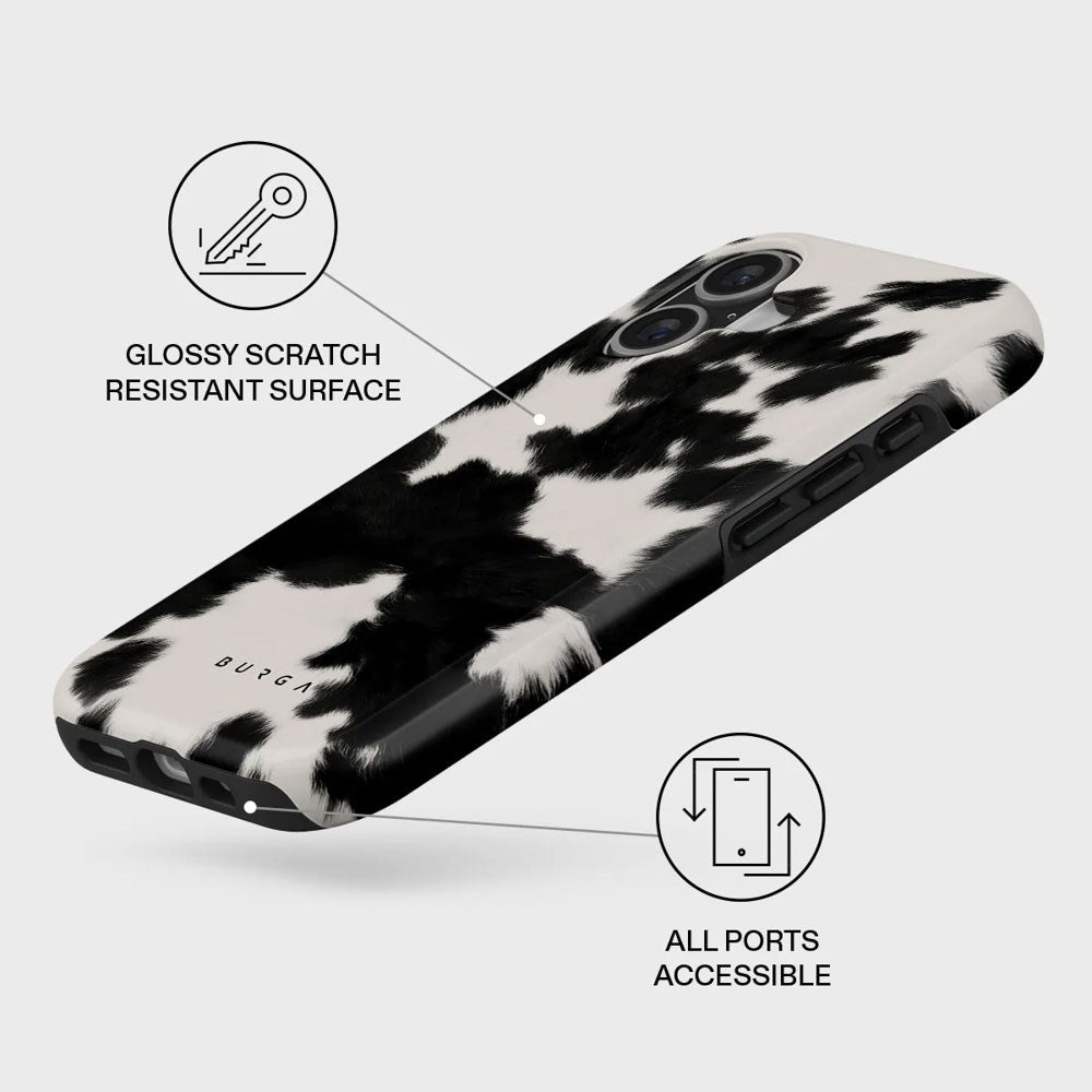 Burga iPhone 17 Tough Fashion Deksel - MagSafe Kompatibel - Achromatic