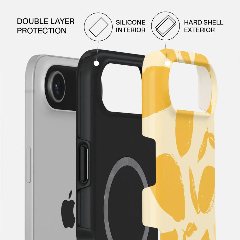 Burga iPhone Air Tough Fashion Deksel - MagSafe Kompatibel - Lemon Tart