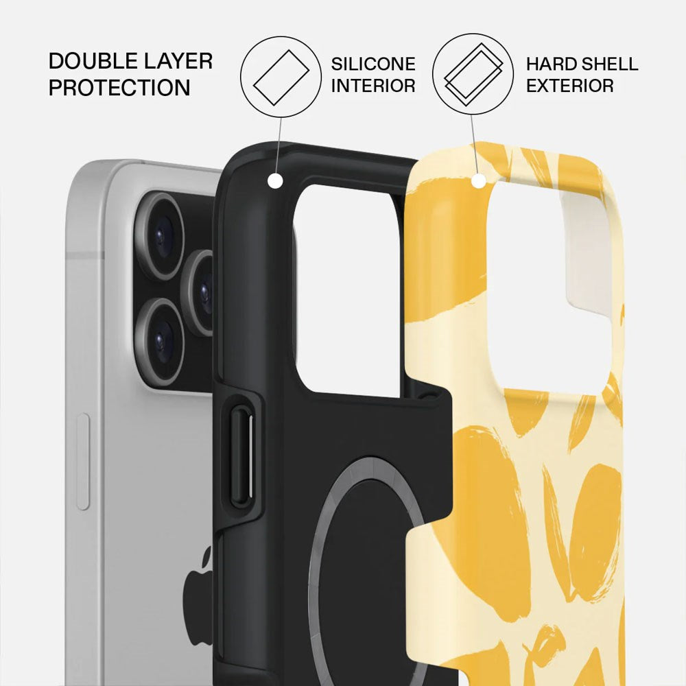 Burga iPhone 17 Pro Max Tough Fashion Deksel - MagSafe Kompatibel - Lemon Tart