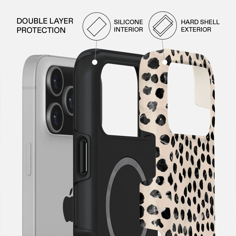 Burga iPhone 17 Pro Max Tough Fashion Deksel - MagSafe Kompatibel - Almond Latte