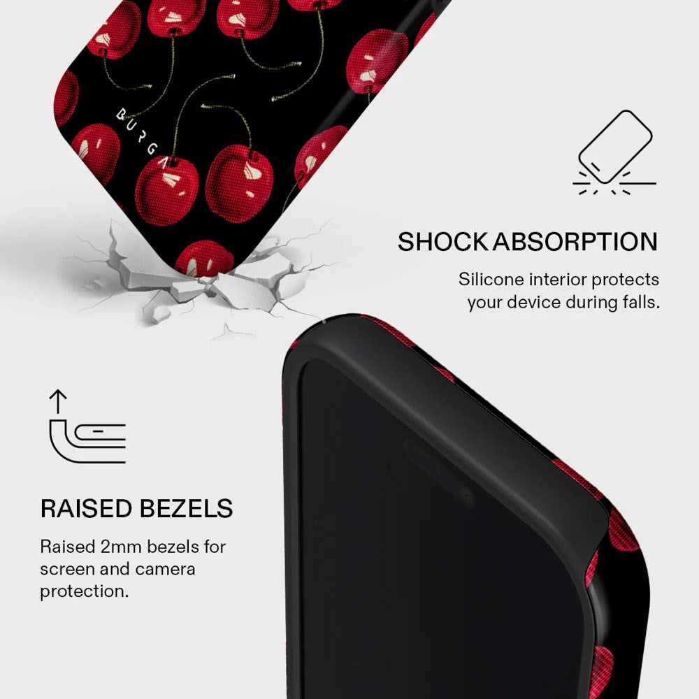 Burga iPhone 17 Pro Tough Fashion Deksel - MagSafe Kompatibel - Cherrybomb