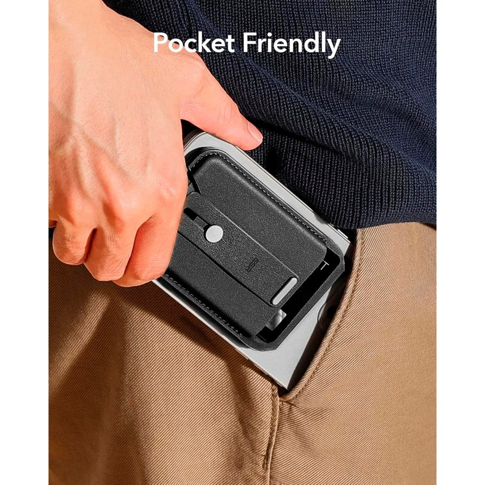 ESR GripWallet Kortholder m. Ståfunksjon - MagSafe Kompatibel - Svart