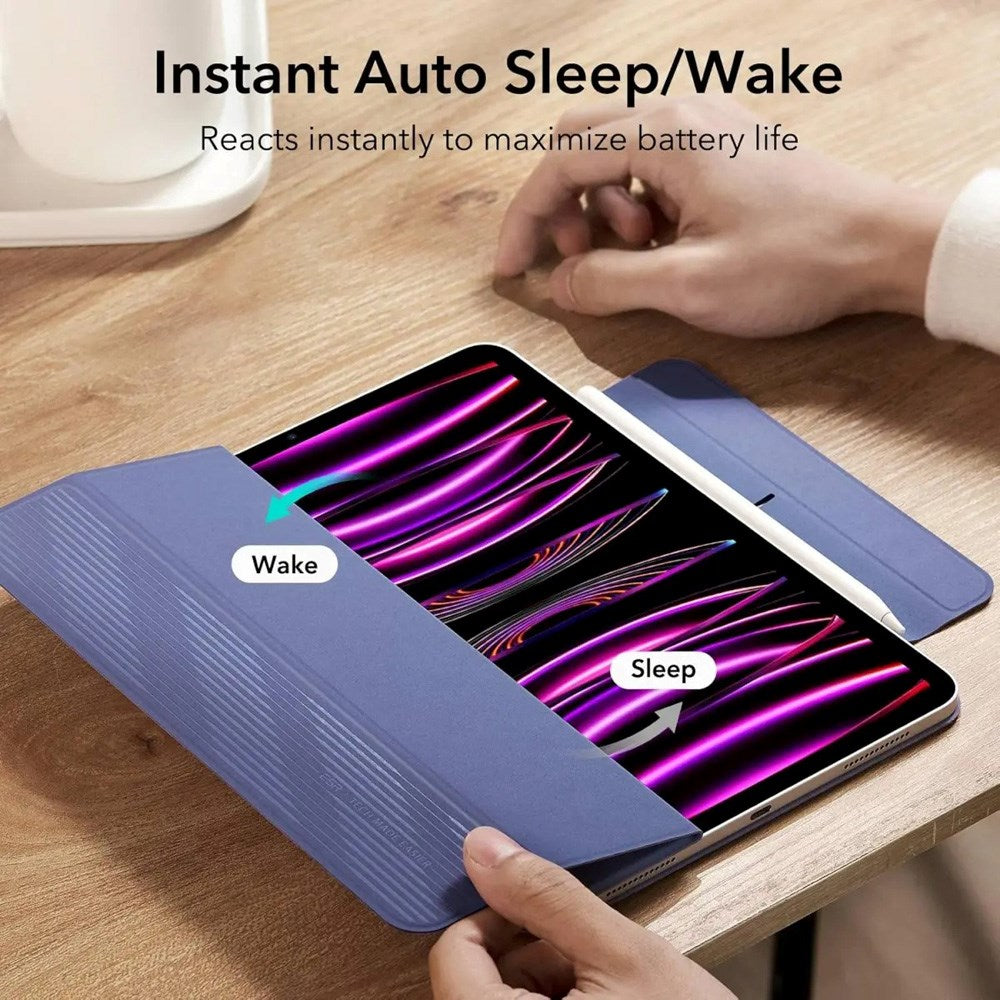 ESR iPad Pro 12.9" (2022 / 2021 / 2020) Rebound Magnetic Flip Deksel - Lilla