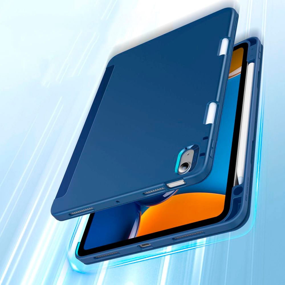 iPad Air 10.9-11" (2025-2020) ESR Rebound Deksel Med Apple Pencil Holder - Blå