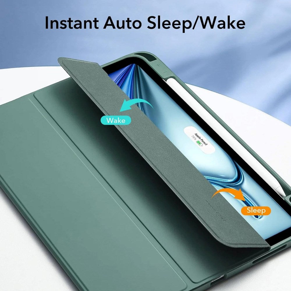 ESR iPad Air 11" (2025 / 2024) / Air 10.9" (2022 / 2020) Rebound Pencil Flip Deksel - Grønn