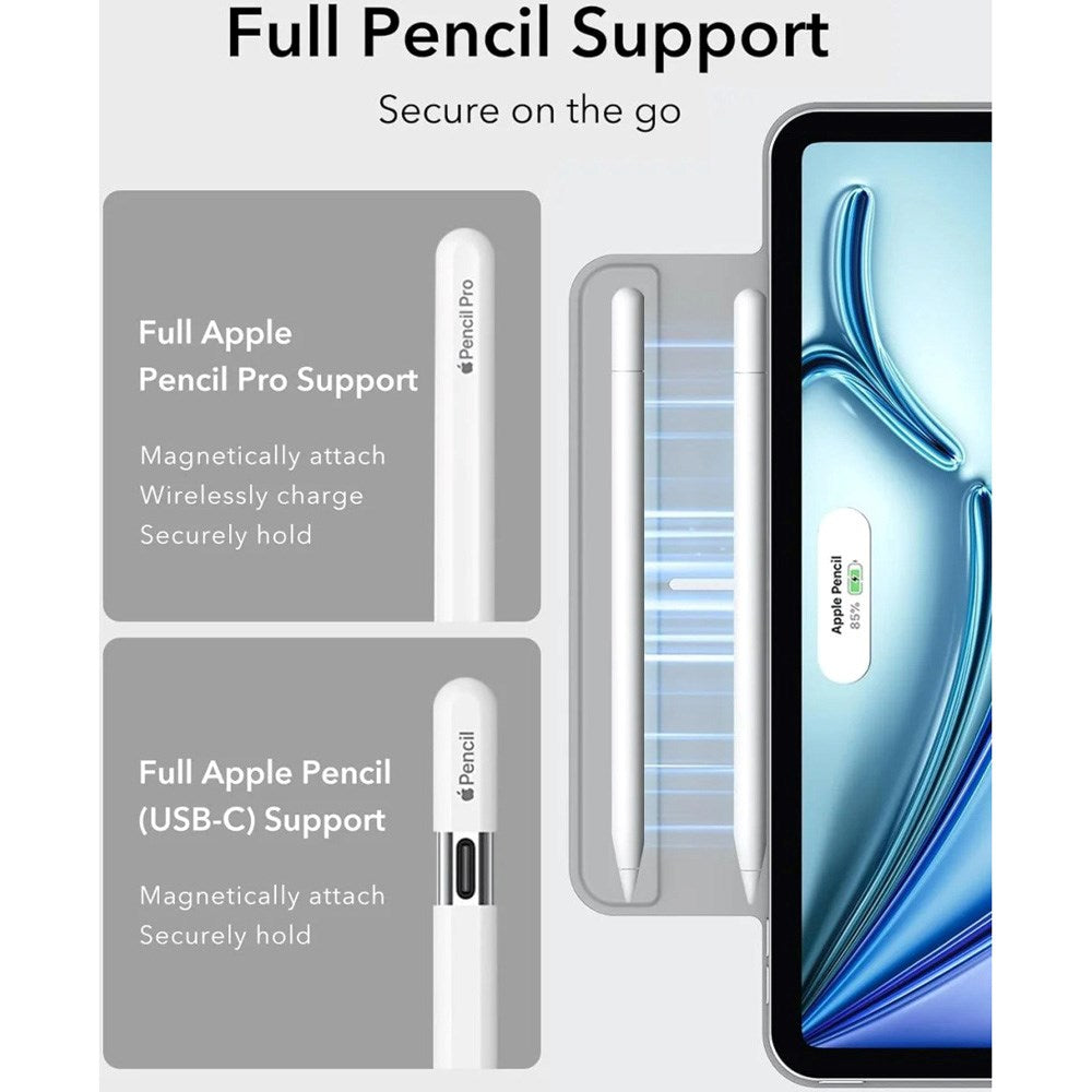 ESR iPad Air 11" (2025 / 2024) / Air 10.9" (2022 / 2020) / Pro 11" (2018) Rebound Magnetic Flip Deksel - Grå