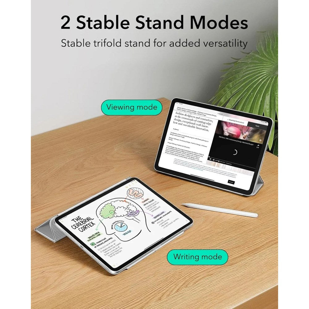 ESR iPad Air 11" (2025 / 2024) / Air 10.9" (2022 / 2020) / Pro 11" (2018) Rebound Magnetic Flip Deksel - Grå