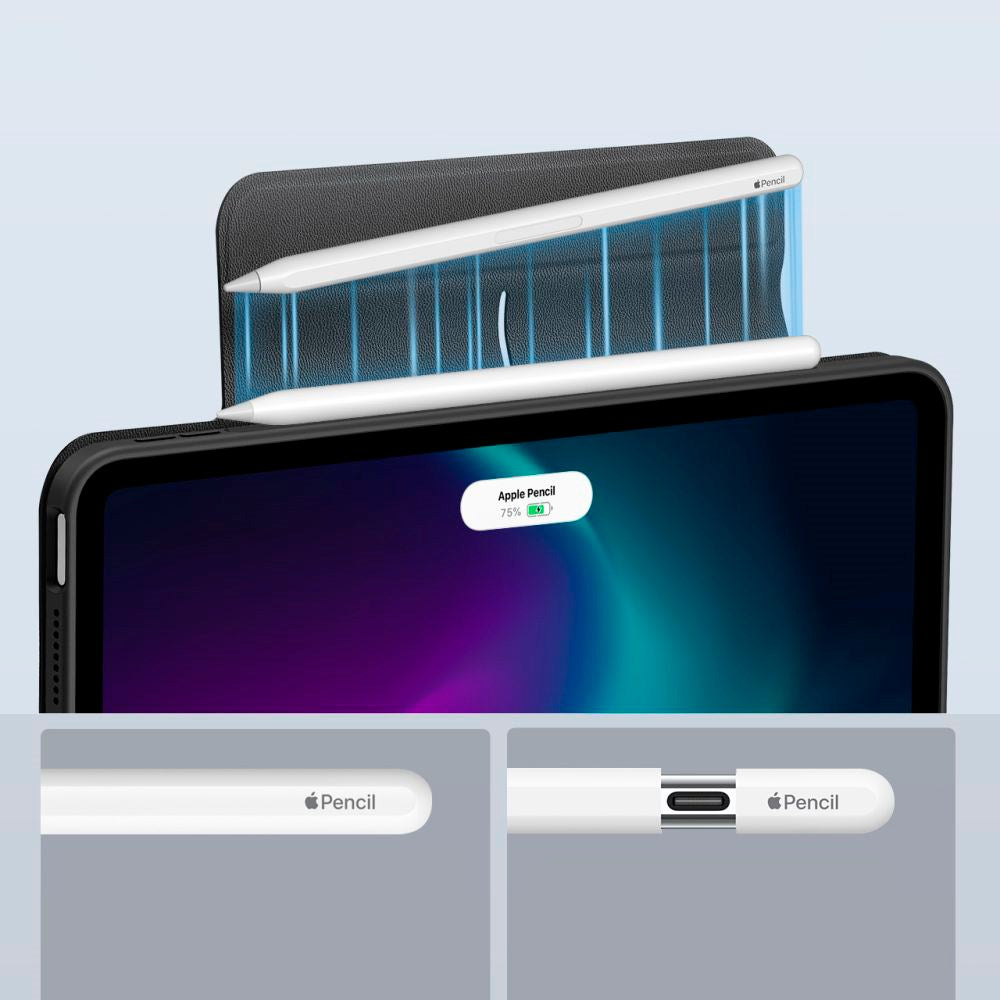 iPad Air 10.9-11" (2025-2020) ESR Rebound Hybrid Flip Deksel - Svart