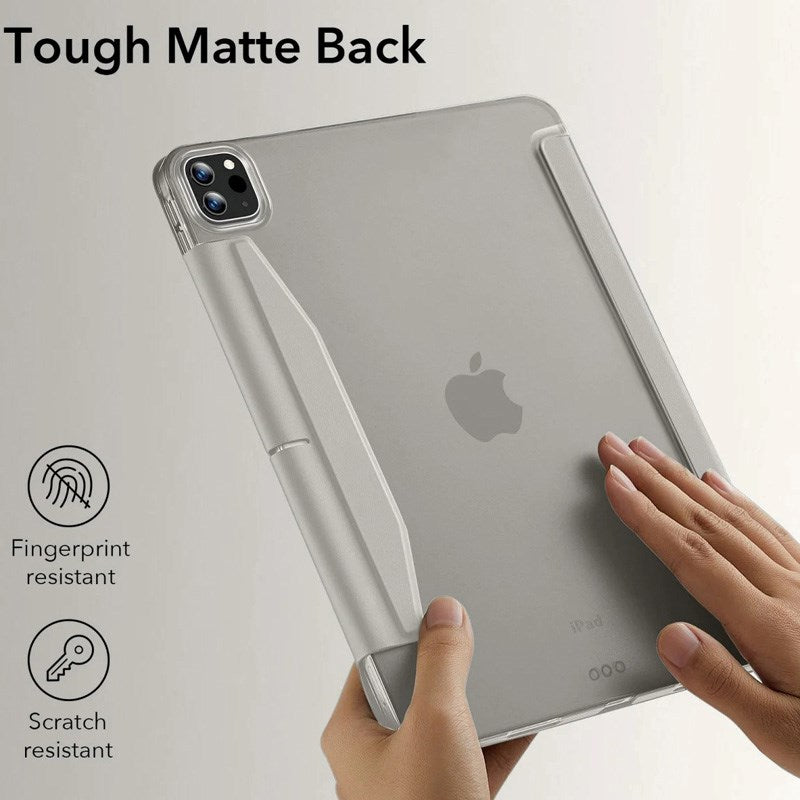 iPad Pro 11" (2025 / 2024) ESR Ascend Tri-Fold Flipdeksel - Kunstskinn - Grå