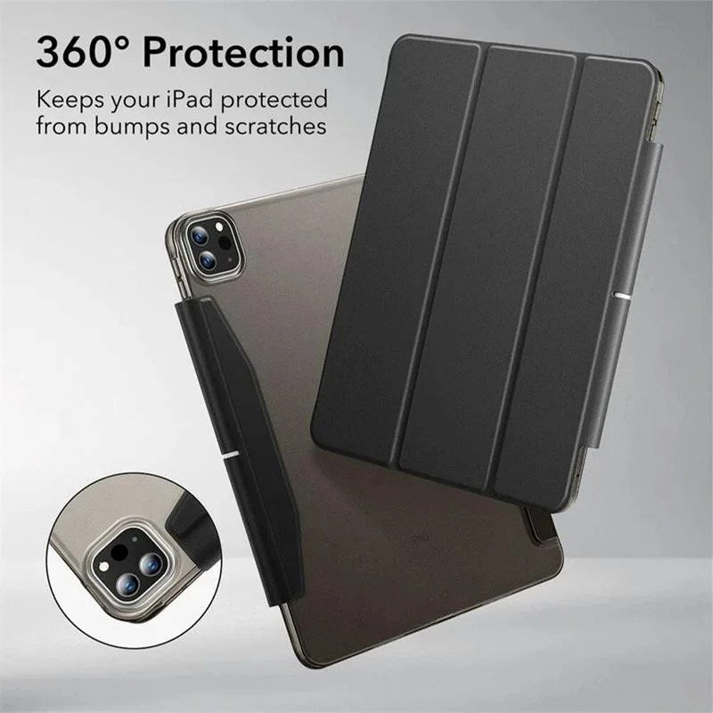 iPad Pro 13" (2025 / 2024) ESR Ascend Tri-Fold Flipdeksel - Kunstskinn - Svart