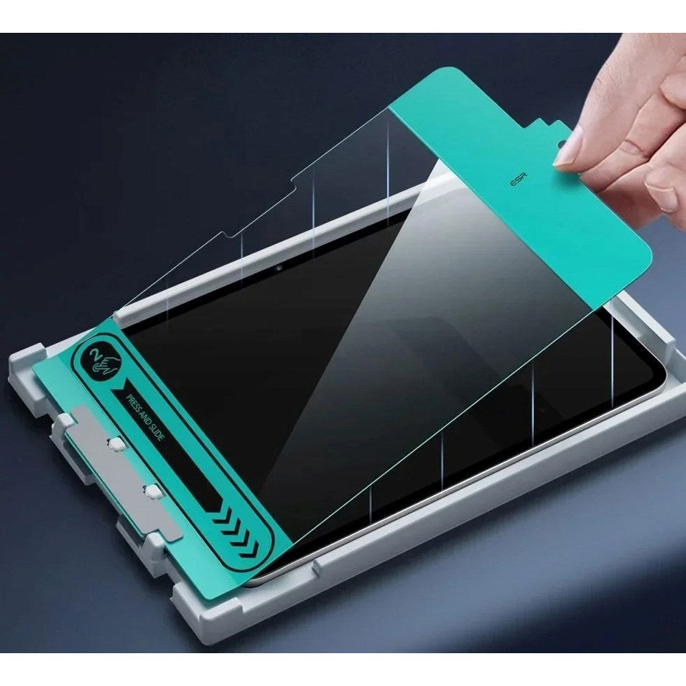 ESR iPad Air 11" (2025 / 2024) Herdet Glass Skjermbeskytter med Monteringsramme - 2 Stk. - Gjennomsiktig