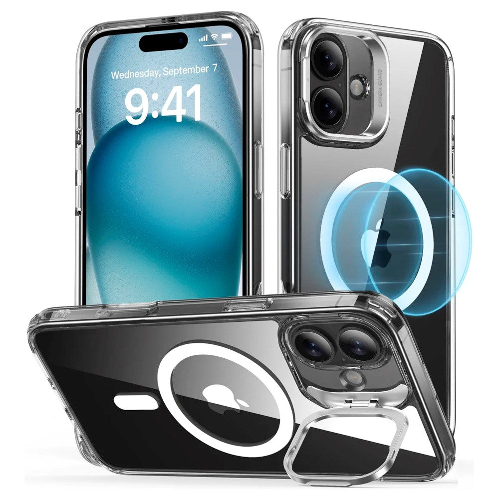 ESR iPhone 16 Classic Hybrid Deksel m. Kickstand - MagSafe Kompatibel - Gjennomsiktig