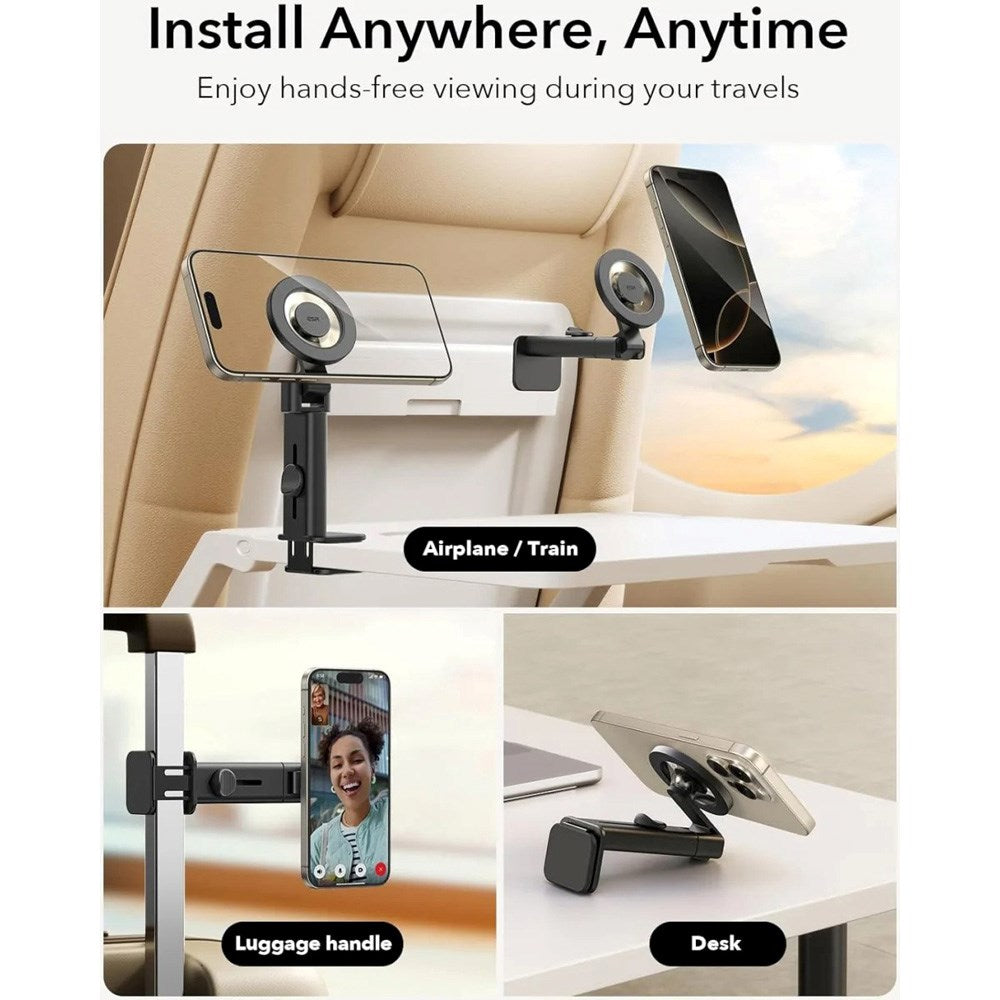 ESR Reisetelefonholder for Bord - MagSafe Kompatibel - Svart