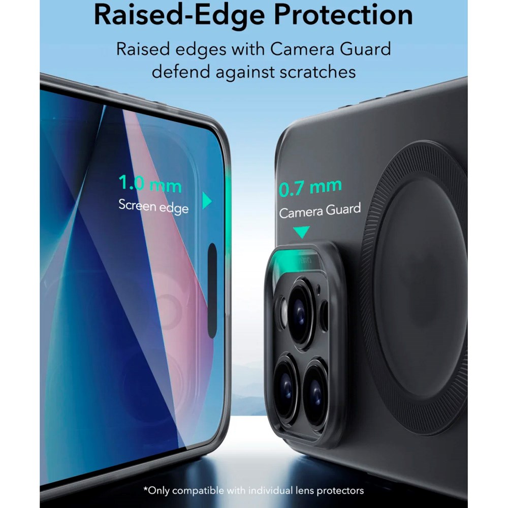 ESR iPhone 16 Pro Zero Clear Fleksibelt Plast Deksel - MagSafe Kompatibel - Matt Svart