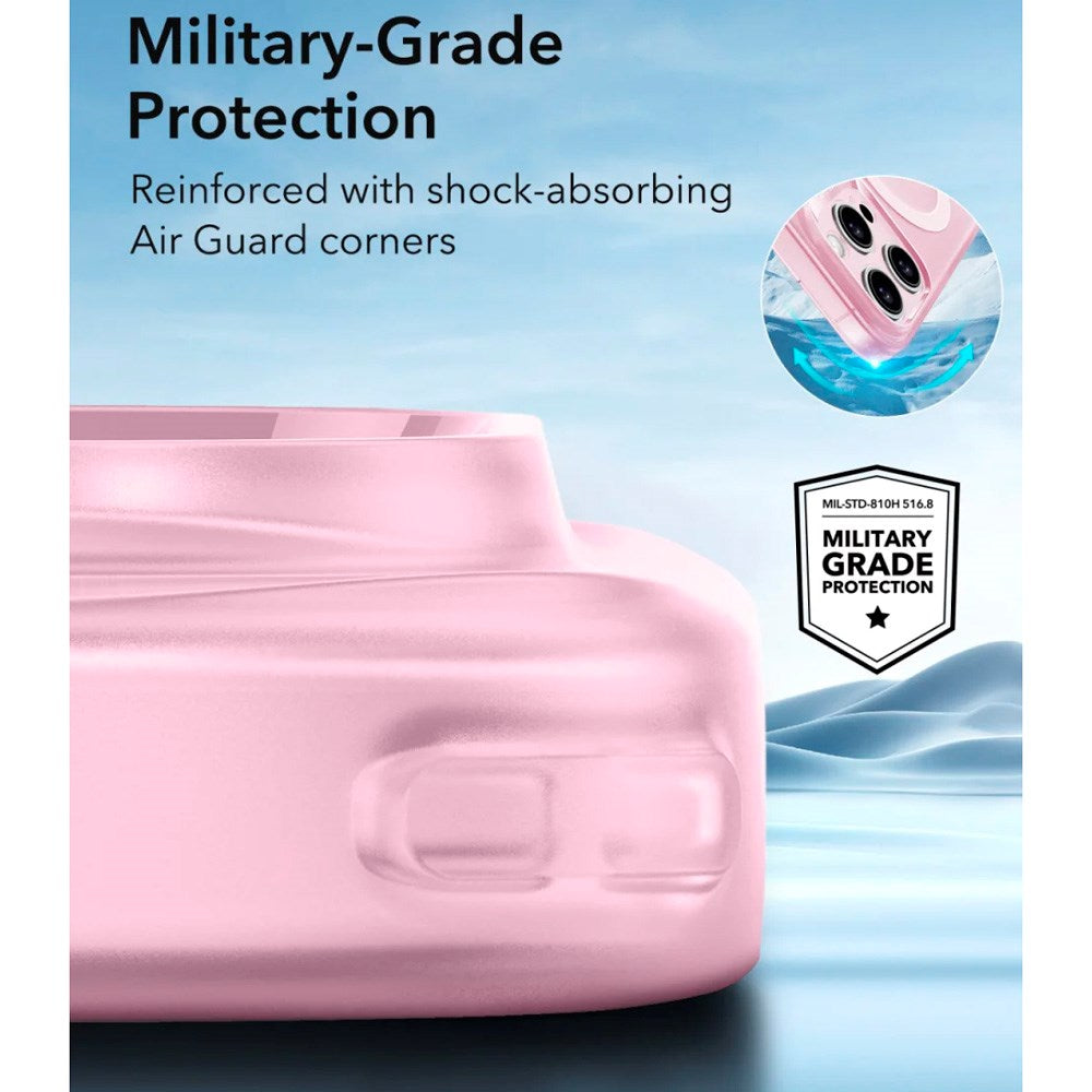 ESR iPhone 16 Pro Zero Clear Fleksibelt Plast Deksel - MagSafe Kompatibel - Matt Rosa