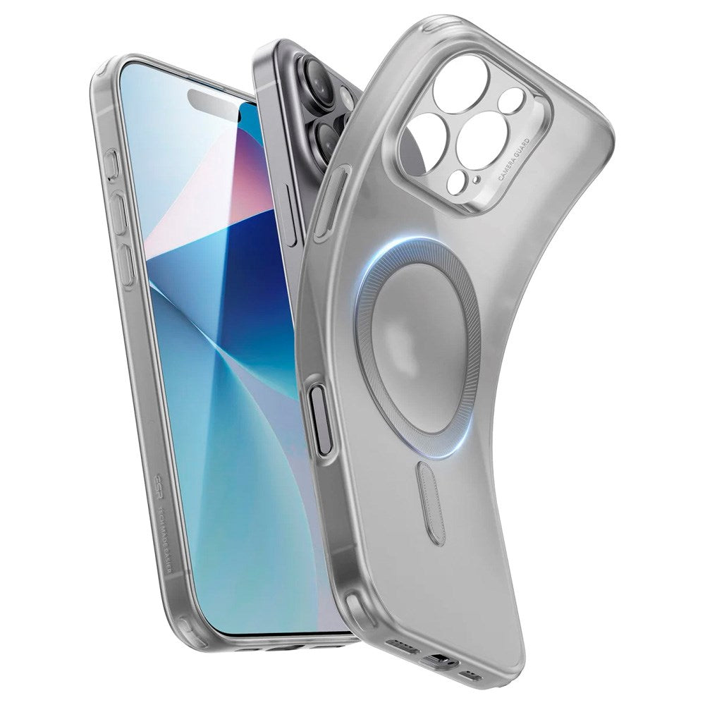ESR iPhone 16 Pro Zero Clear Fleksibelt Plast Deksel - MagSafe Kompatibel - Matt Grå