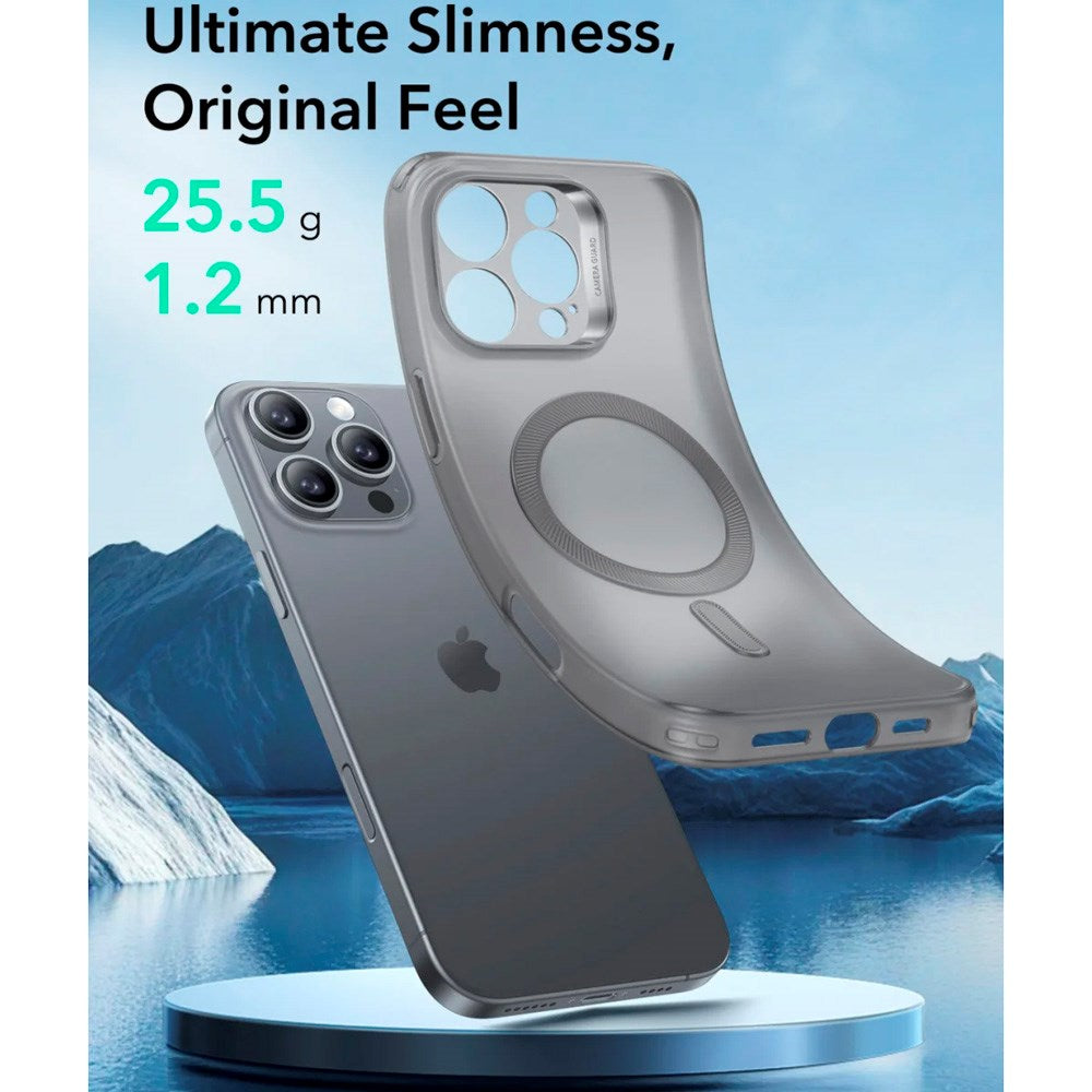 ESR iPhone 16 Pro Zero Clear Fleksibelt Plast Deksel - MagSafe Kompatibel - Matt Grå