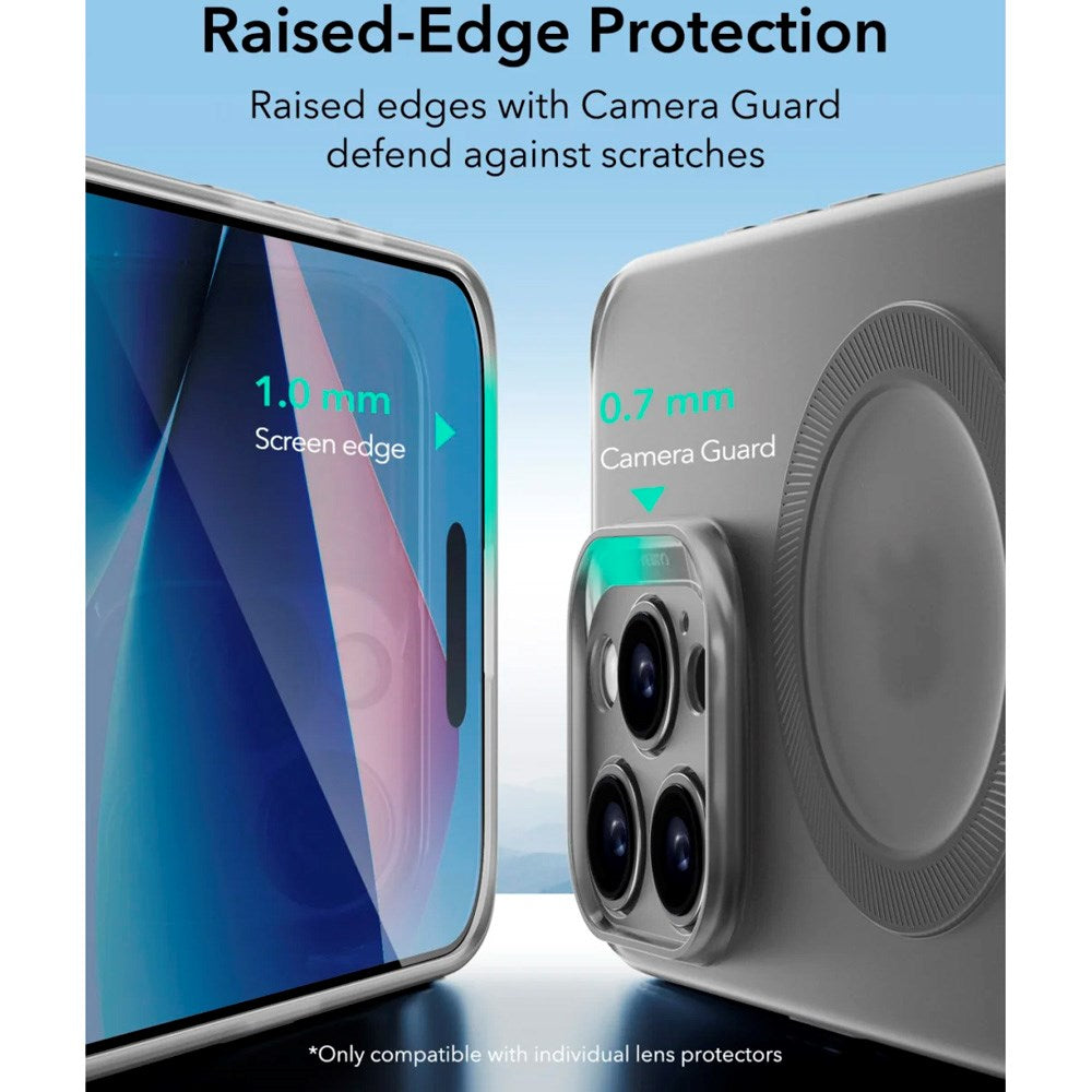 ESR iPhone 16 Pro Zero Clear Fleksibelt Plast Deksel - MagSafe Kompatibel - Matt Grå