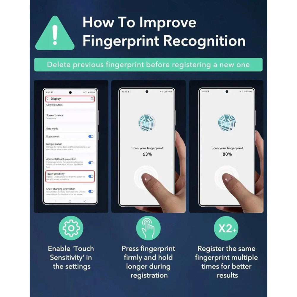 Samsung Galaxy S25 Ultra ESR Privacy Skjermbeskyttelse Herdet Glass med Monteringsboks - Gjennomsiktig