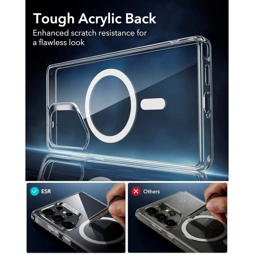 ESR Samsung Galaxy S25 Ultra Classic Hybrid Deksel - MagSafe Kompatibel - Gjennomsiktig