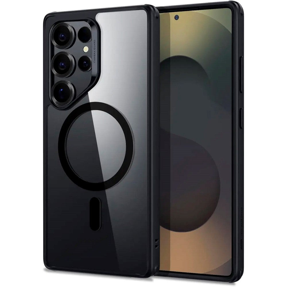 ESR Samsung Galaxy S25 Ultra Classic Hybrid Deksel - MagSafe Kompatibel - Gjennomsiktig / Svart