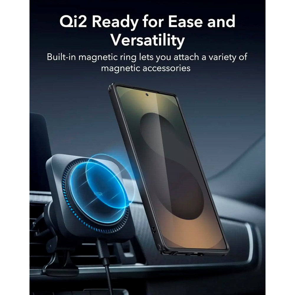 ESR Samsung Galaxy S25 Ultra Classic Hybrid Deksel - MagSafe Kompatibel - Gjennomsiktig / Svart