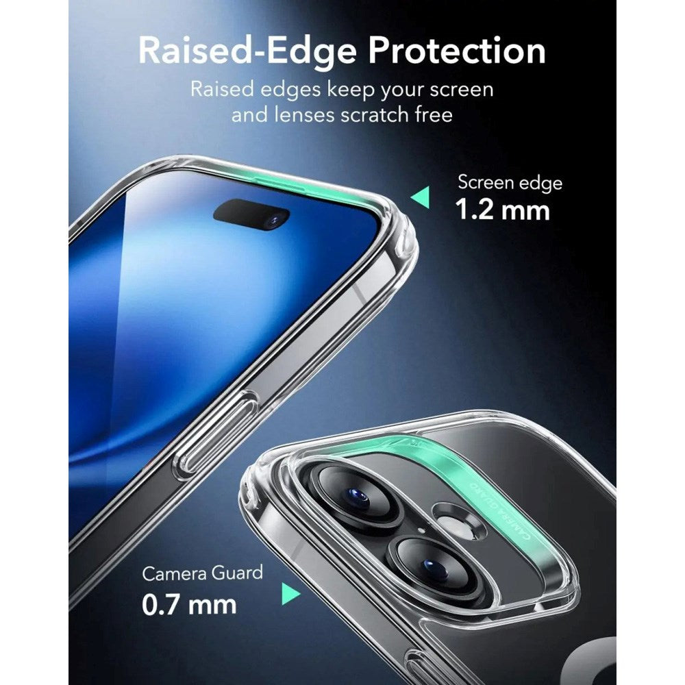 ESR iPhone 16 Classic Hybrid Deksel med Camera Control-Knapp - MagSafe Kompatibel - Gjennomsiktig
