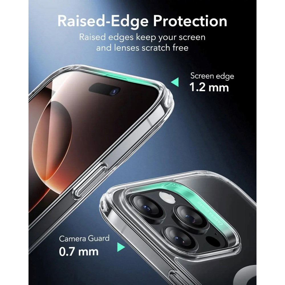ESR iPhone 16 Pro Classic Hybrid Deksel med Camera Control-Knapp - MagSafe Kompatibel - Gjennomsiktig