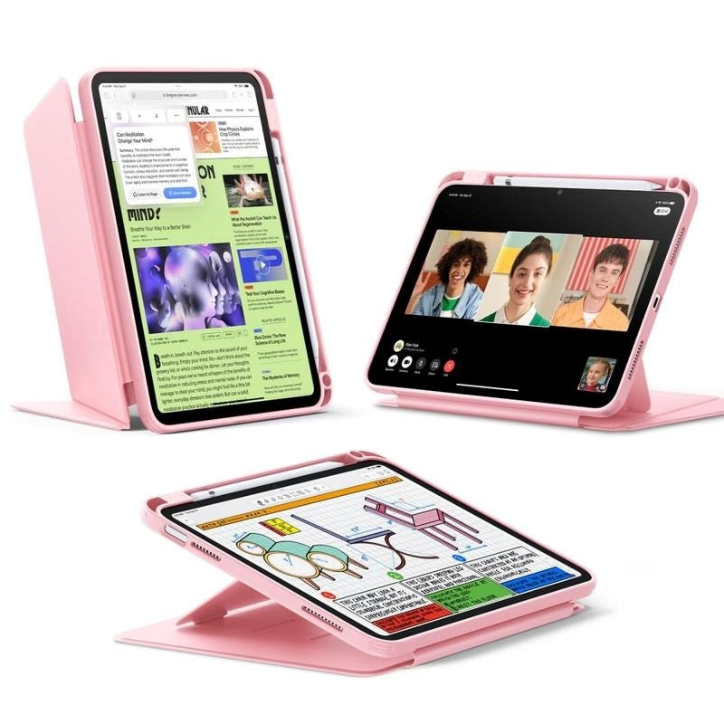 iPad 11" (2025) / 10.9" (2024/2022) ESR Flip Hybrid Deksel – Rosa