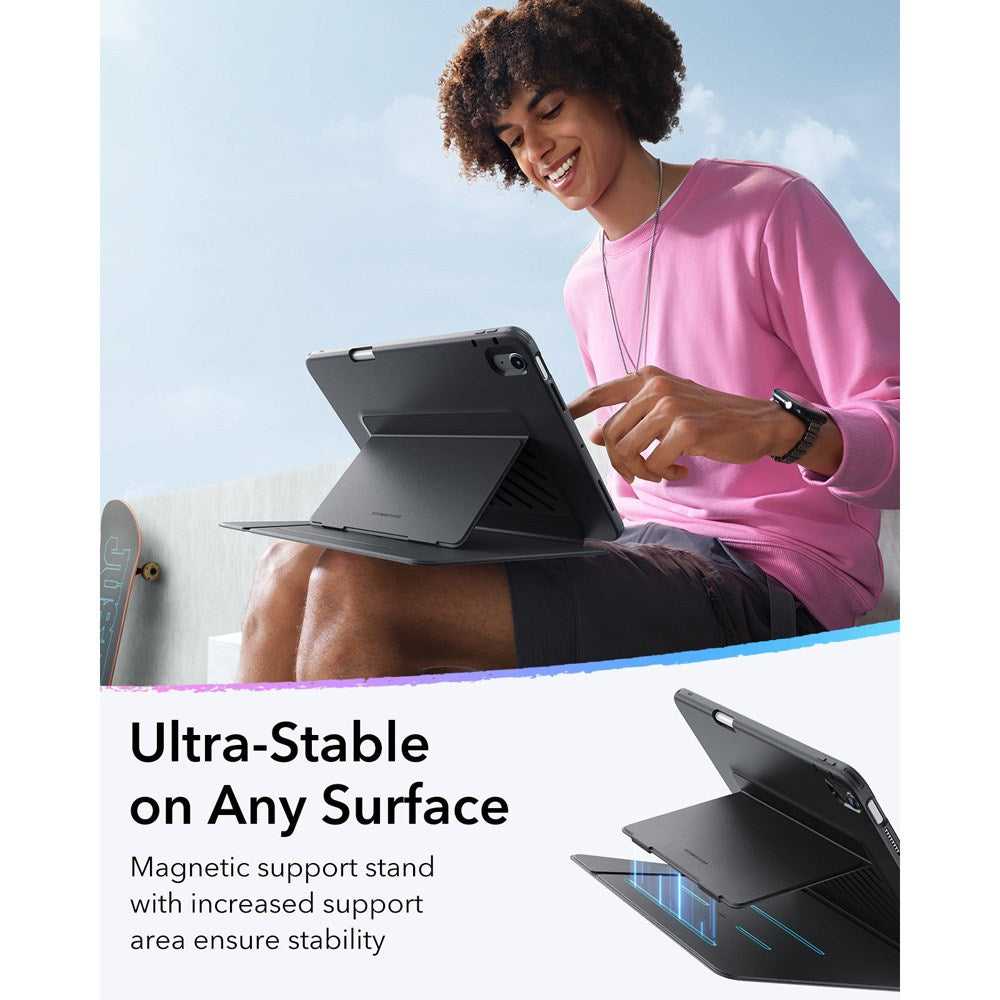 iPad Air 11" (2025 / 2024) / Air (2022 / 2020) ESR Flip Hybrid Deksel - Svart