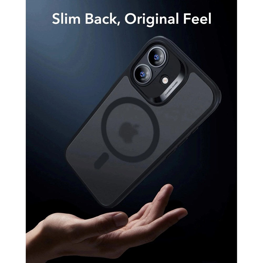 ESR iPhone 17 Classic Hybrid Deksel med Kamerakontrollknapp – MagSafe Kompatibel – Matt Svart