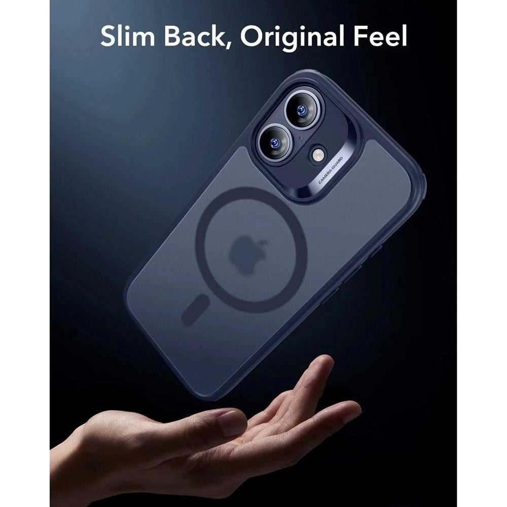 ESR iPhone 17 Classic Hybrid Deksel med Kamerakontrollknapp – MagSafe Kompatibel – Matt Blå