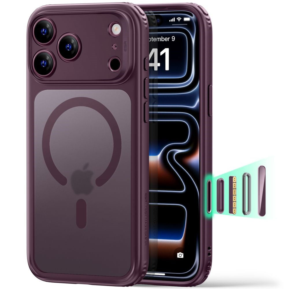 iPhone 18 Pro Max / 17 Pro Max ESR Classic Hybrid Deksel - MagSafe Kompatibel - Rød